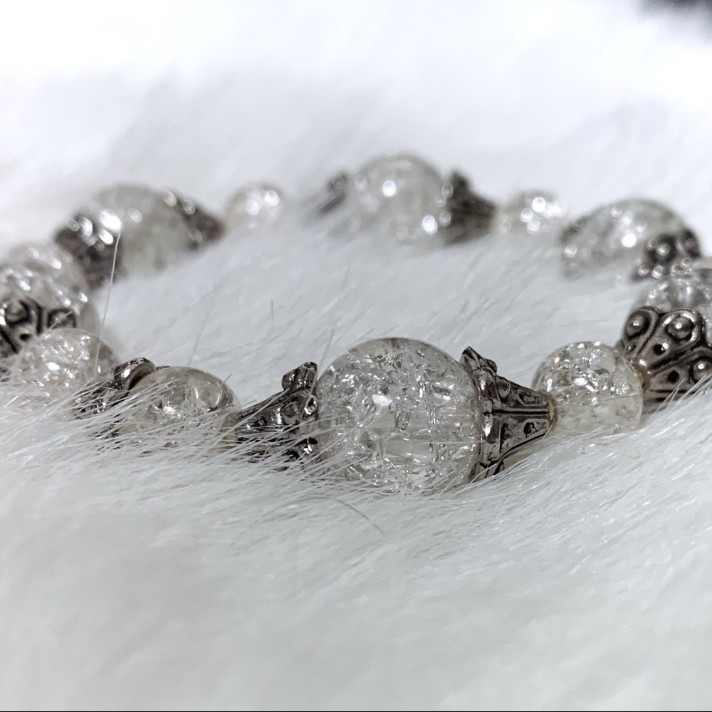 Handmade Clear Glass Bracelet/Anklet